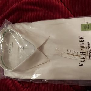Van Heusen white button down dress shirt